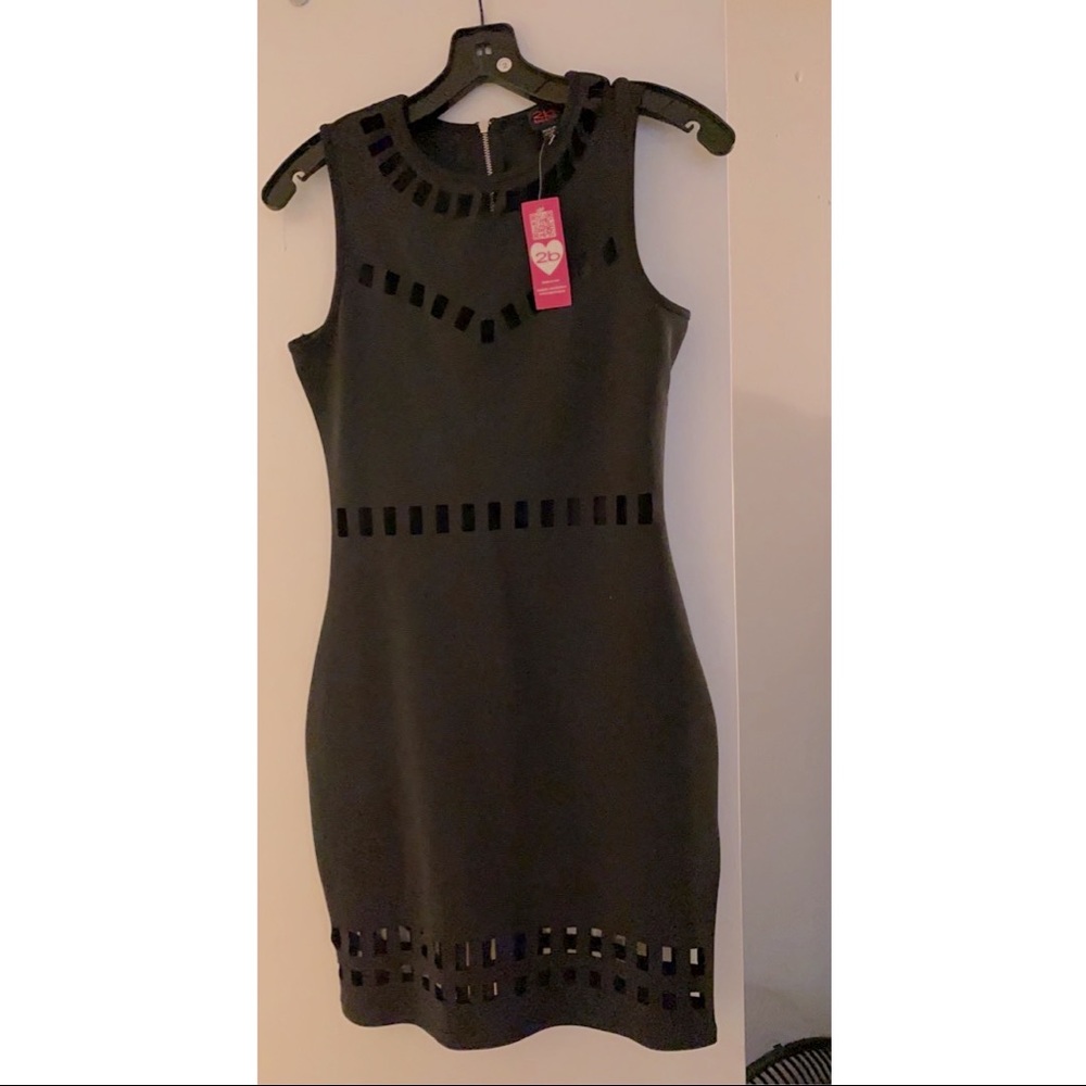 Sexy black evening dress